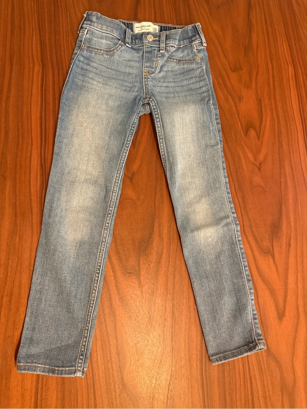 Abercrombie Kids 5/6 LONG Mid Rise Jeggings Skinny Jeans Stretch Denim